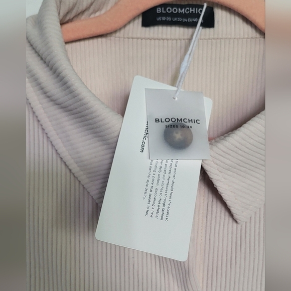 Bloomchic Corduroy Swing Babydoll Jacket Shaket - Picture 3 of 10